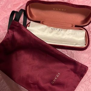 gucci sunglasses case and dust bags